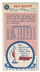 1969 Topps Basketball #69 Ray Scott - Baltimore Bullets